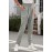Gray Smocked Waist Pocketed Harem Pants