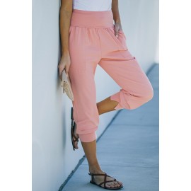 Pink Pocketed Casual Joggers Pink Pocketed Casual Joggers