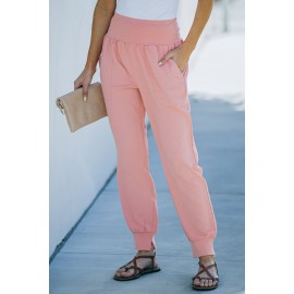 Pink Pocketed Casual Joggers Pink Pocketed Casual Joggers