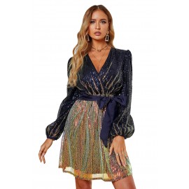 People Be Talking Sequin Long Sleeve Mini Dress People Be Talking Sequin Long Sleeve Mini Dress