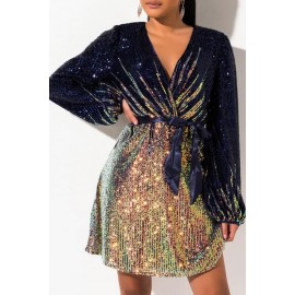 People Be Talking Sequin Long Sleeve Mini Dress People Be Talking Sequin Long Sleeve Mini Dress