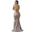 Blush Sequins Keyhole Back Party Gown