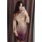 Apricot Ombre Sequin Tassel Sleeve Bodycon Prom Dress