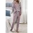 Pink Sound Asleep Button Pajama Set