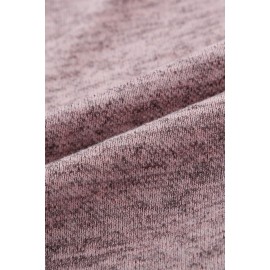 Pink Long Sleeve Drawstring Button Loungewear Pink Long Sleeve Drawstring Button Loungewear