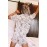 Turn-Down Collar Ruffled Leopard Print Pajama Set