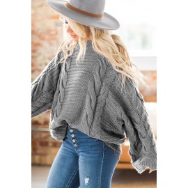 Gray Cable Knit Sweater Gray Cable Knit Sweater