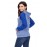 Royal Blue Lace Accent Kangaroo Pocket Hoodie
